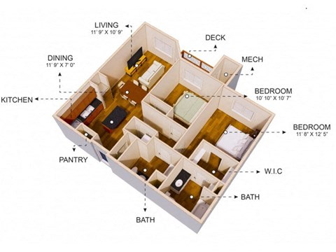 a floor plan of a house